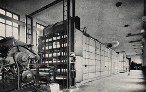 Sulfiitin kuivauskone 1950-luvulla