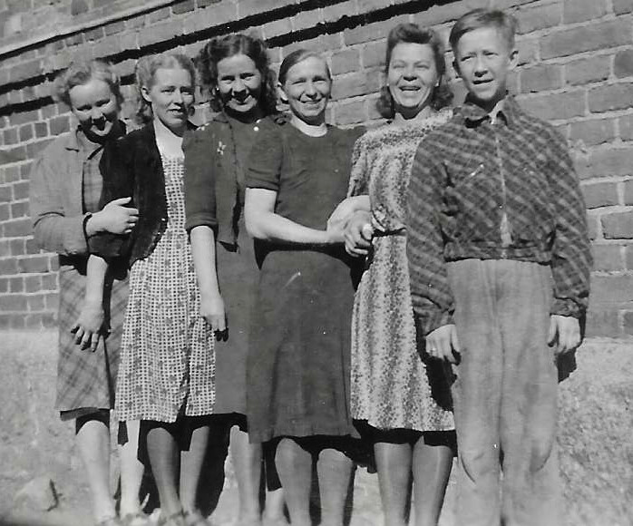 Sahan työntekijöitä vuodelta 1943.