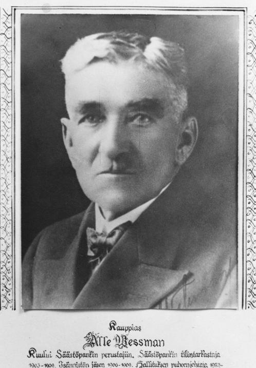 Kauppias Alle Wessman Äänekoskelta.