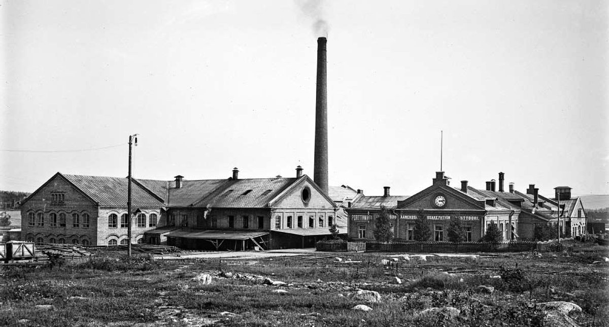 Äänekosken tehtaat 1910-luvun alussa.