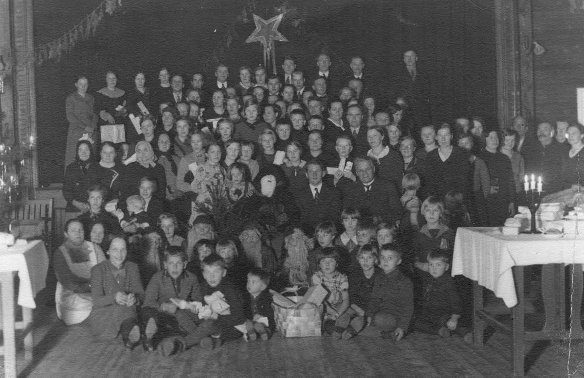 Pikkujoulut VPK:n talolla 16.12.1934.