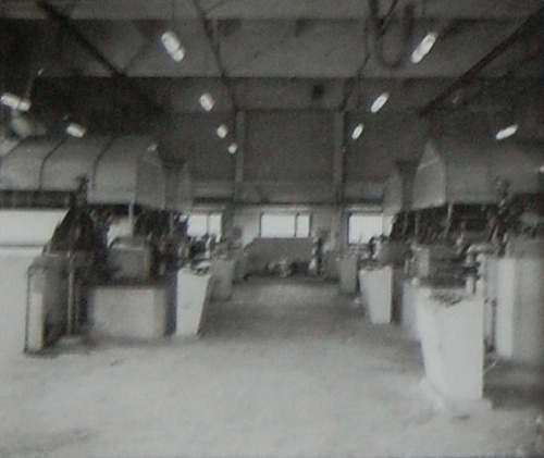 Sulfiittitehtaan valkaisimon pesuritaso vuonna 1959.