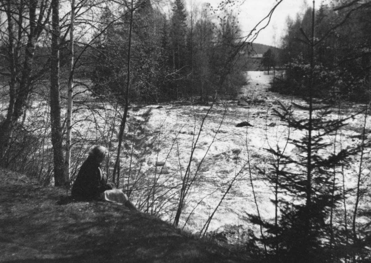 Hietamankosken kuohuja kesällä 1953.