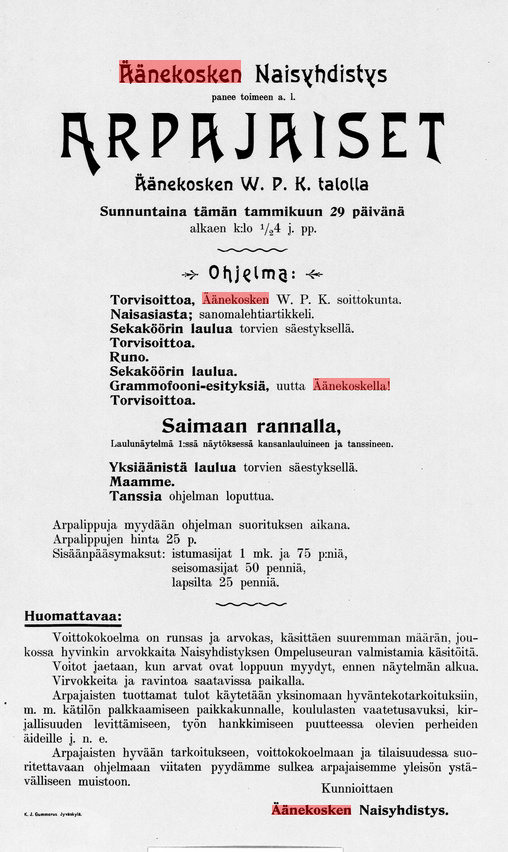 Kansalliskirjaston digitoidut aineistot, 18.01.1905 Suomalainen no 7.
