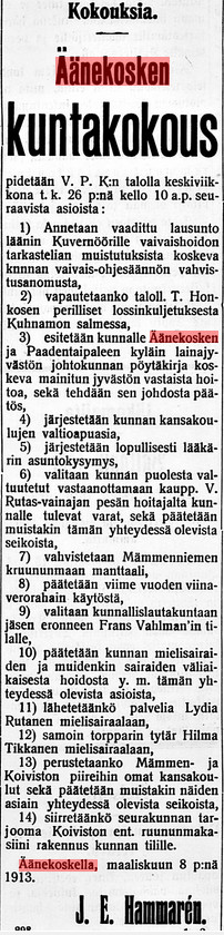 Kansalliskirjaston digitoidut aineistot, 18.03.1913 Keski-Suomi no 31.