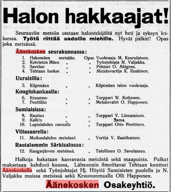 Kansalliskirjaston digitoidut aineistot, 13.11.1907 Sorretun Voima no 124.