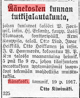 Kansalliskirjaston digitoidut aineistot, 22.01.1917 Sorretun Voima no 9.