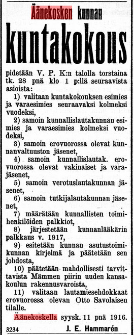 Kansalliskirjaston digitoidut aineistot, 25.09.1916 Suomalainen no 107B.