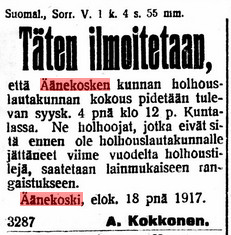 Kansalliskirjaston digitoidut aineistot, 21.08.1917 Keski-Suomi no 79.