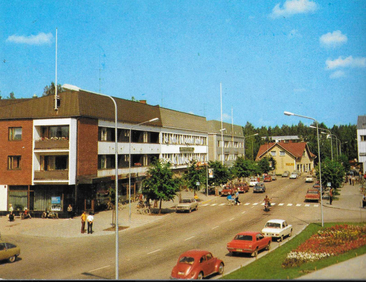 Äänekosken keskustaa 1960-luvulta.